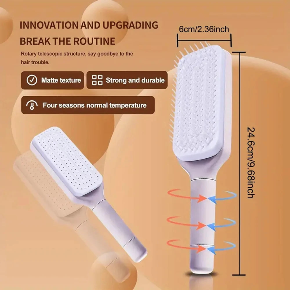 Self-Cleaning Scalp Massage Comb Hair Comb