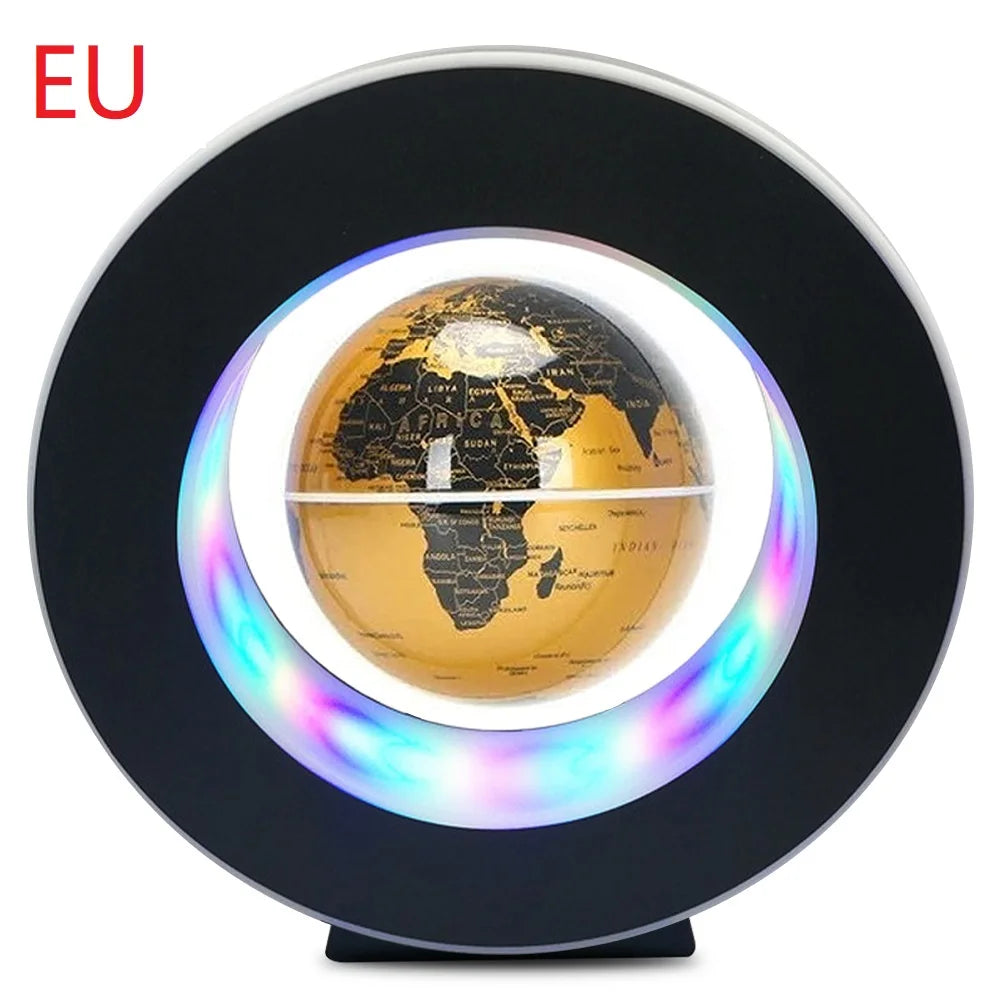 Magnetic Levitating Globe with LED Light - Rotating Earth Floating Lamp, Novelty Bedside Decor, Perfect Gift for Any Occasion