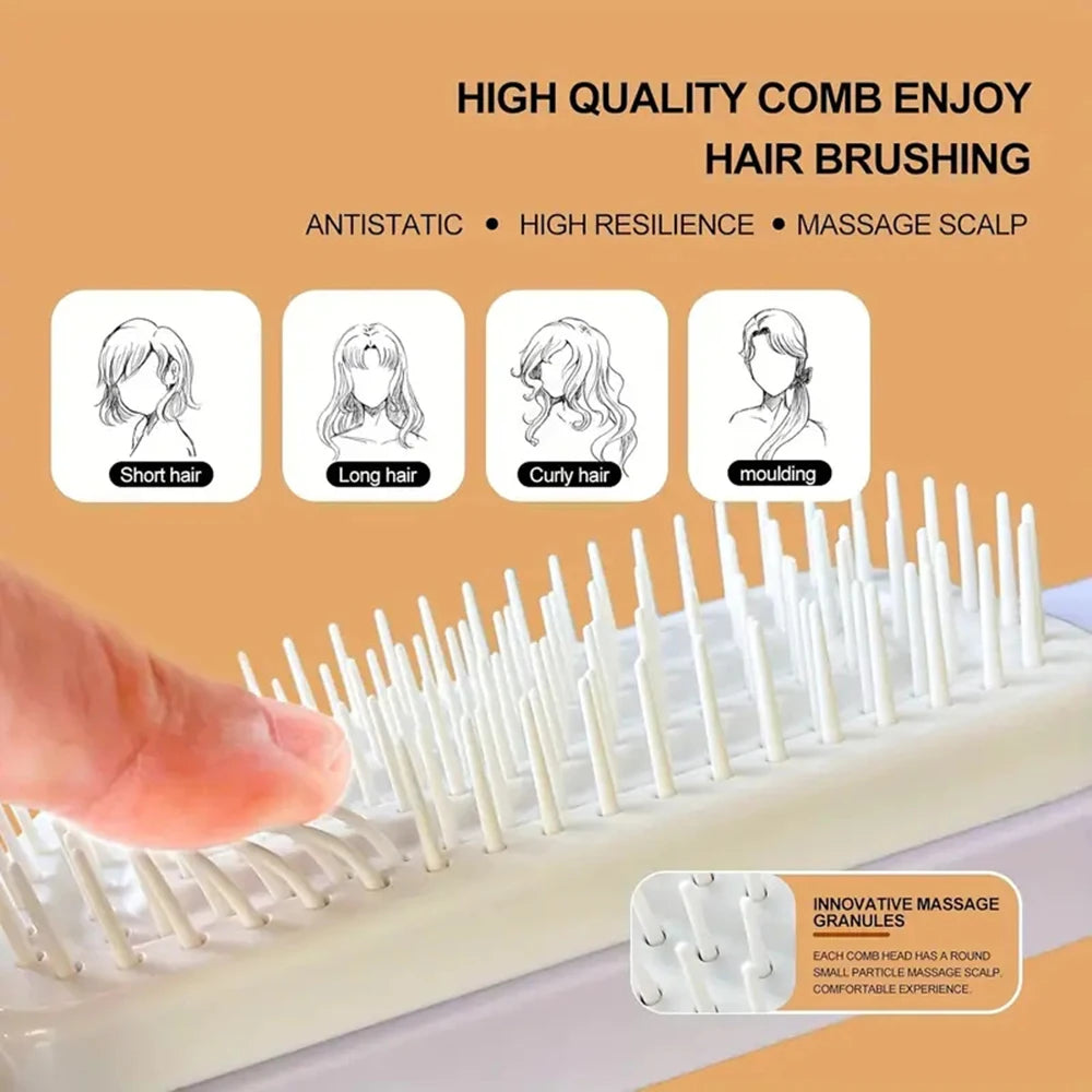 Self-Cleaning Scalp Massage Comb Hair Comb