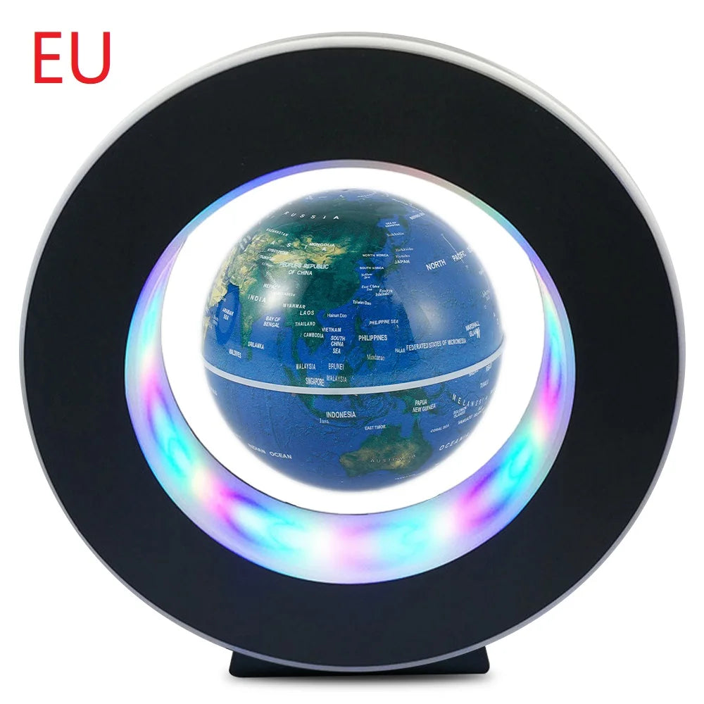 Magnetic Levitating Globe with LED Light - Rotating Earth Floating Lamp, Novelty Bedside Decor, Perfect Gift for Any Occasion