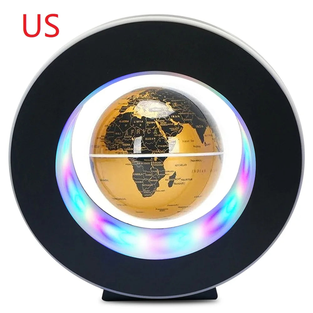 Magnetic Levitating Globe with LED Light - Rotating Earth Floating Lamp, Novelty Bedside Decor, Perfect Gift for Any Occasion